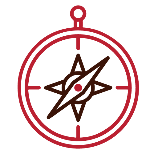 compass line icon