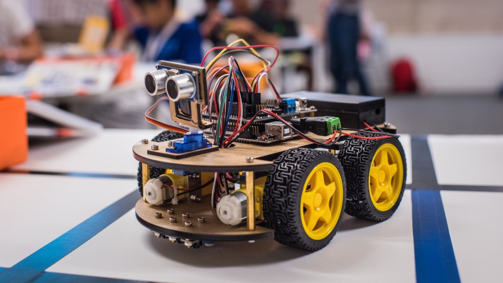 A student-created robot.