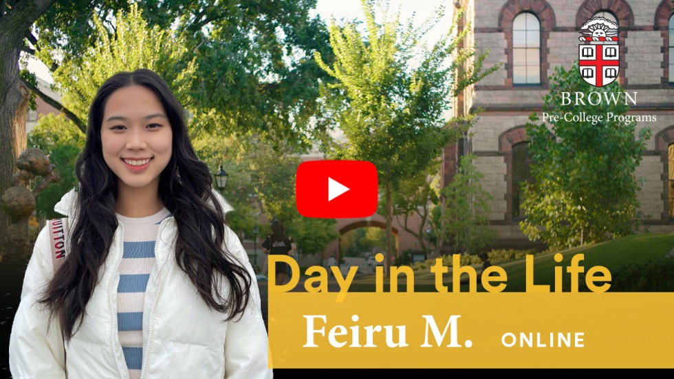 Online student Feiru Day in the Life video cover.