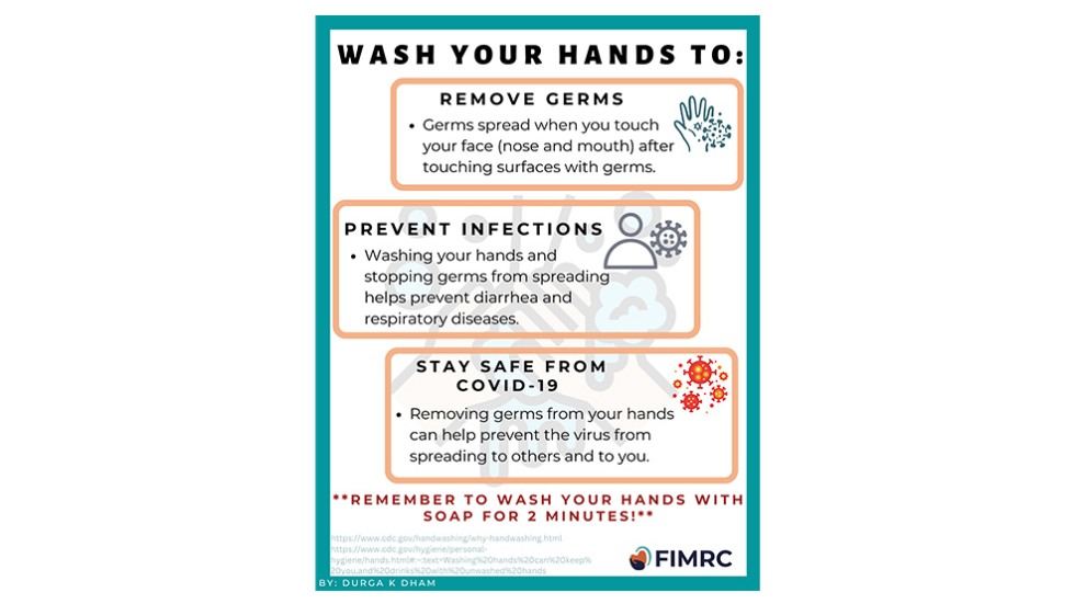 "Important of Washing Your Hands" flyer