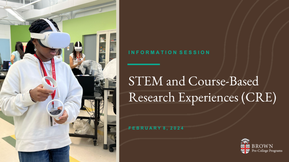 'STEM and Course-Based Research Experiences' Information Session recording from February 8, 2024.