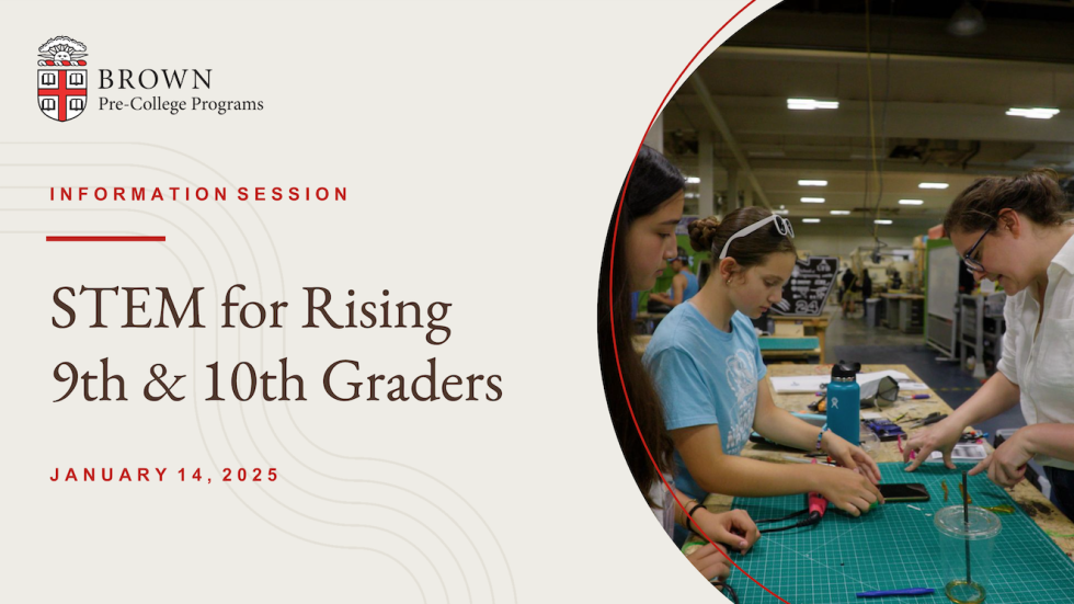 STEM for Rising 9th and 10th Graders Webinar